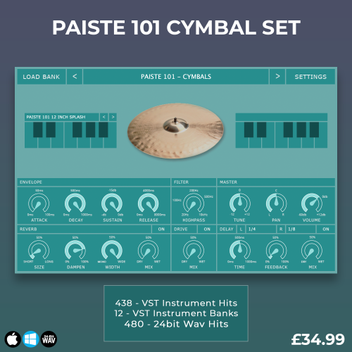 Paiste 101 Cymbal Set2