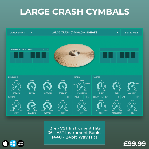 Large Crash Cymbals