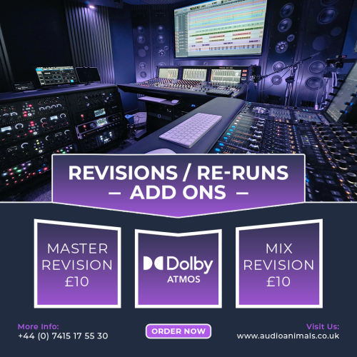 Revisions / Re-Runs / Add Ons